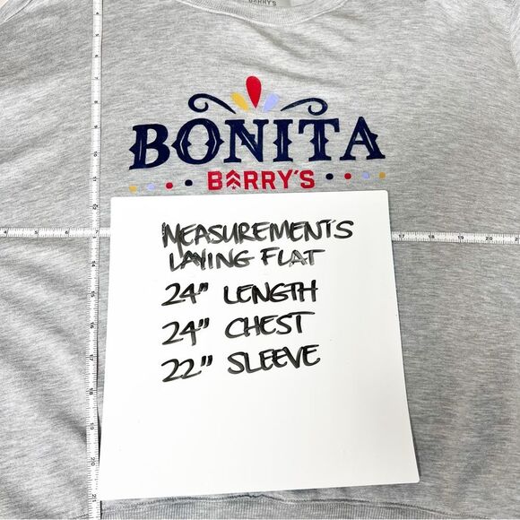 Barry’s Bootcamp Women’s Size Extra Large XL NWT Bonita Springs Sweatshirt Gray - Picture 12 of 13